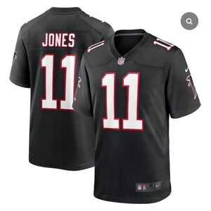 MENS ATLANTA FALCONS #11 JULIO JONES NIKE BLACK VAPOR UNTOUCHABLE JERSEY SZ LG